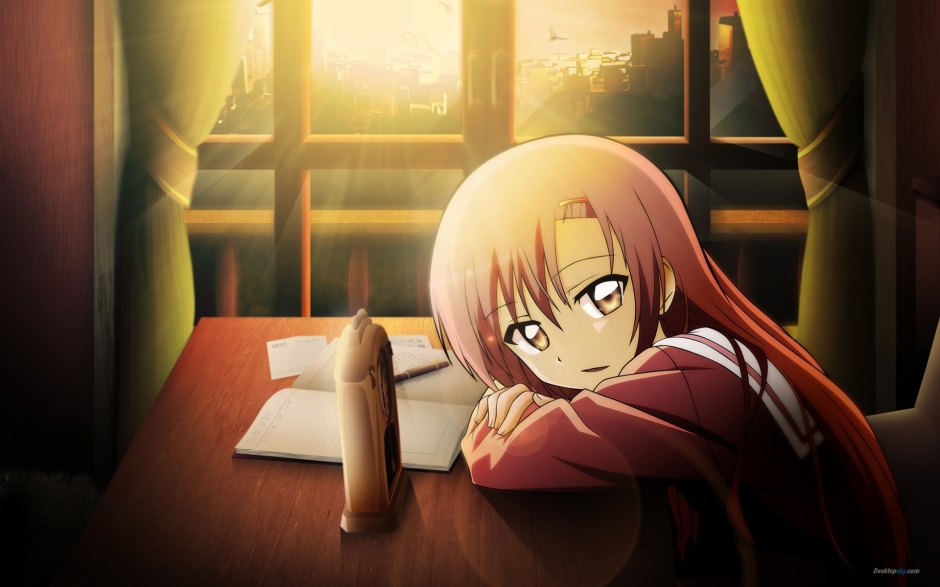 《桂雏菊》动漫美女电脑壁纸