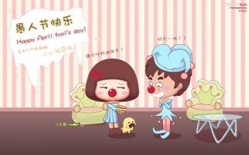 麦拉风可爱女孩卡通官方壁纸