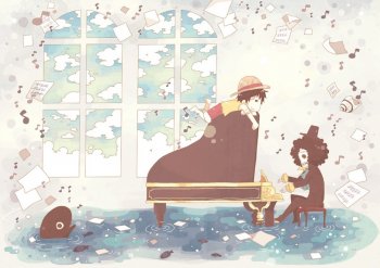 海贼王路飞布鲁克高清美图