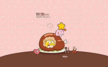 蘑菇点点感恩节壁纸