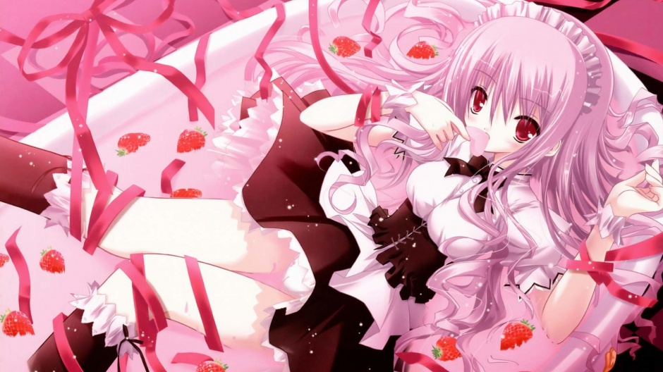 月夜的奶酪清纯萝莉唯美动漫壁纸