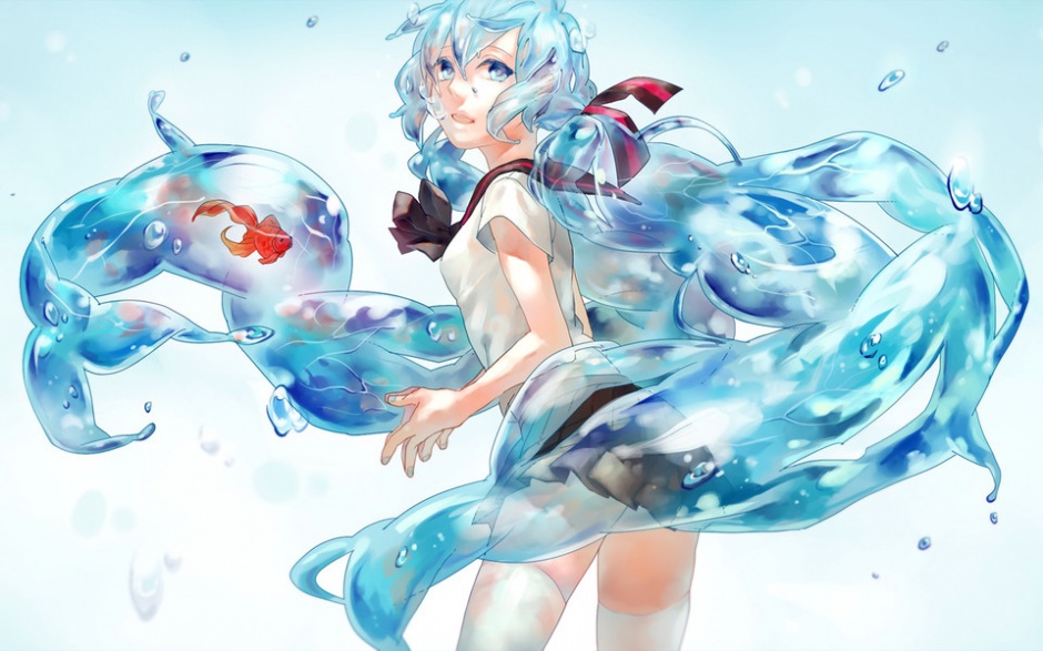 超软的长发可爱动漫妹子图片