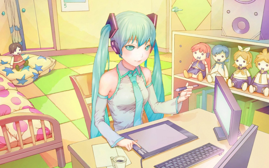 各种画风的初音未来高清壁纸