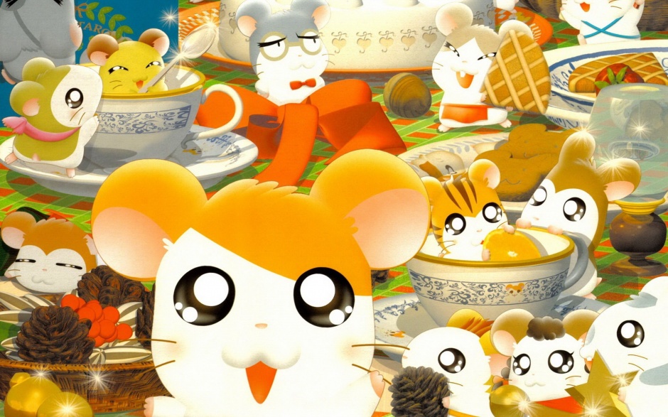 经典动漫黄金鼠哈姆太郎壁纸