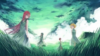 镜音铃手绘初音未来图片赏析