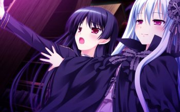 超可爱的紫发动漫少女壁纸