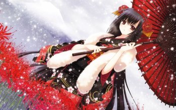 超清纯的动漫和服少女壁纸