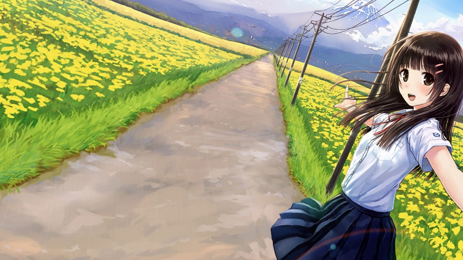 超可爱的动漫水手服妹子壁纸