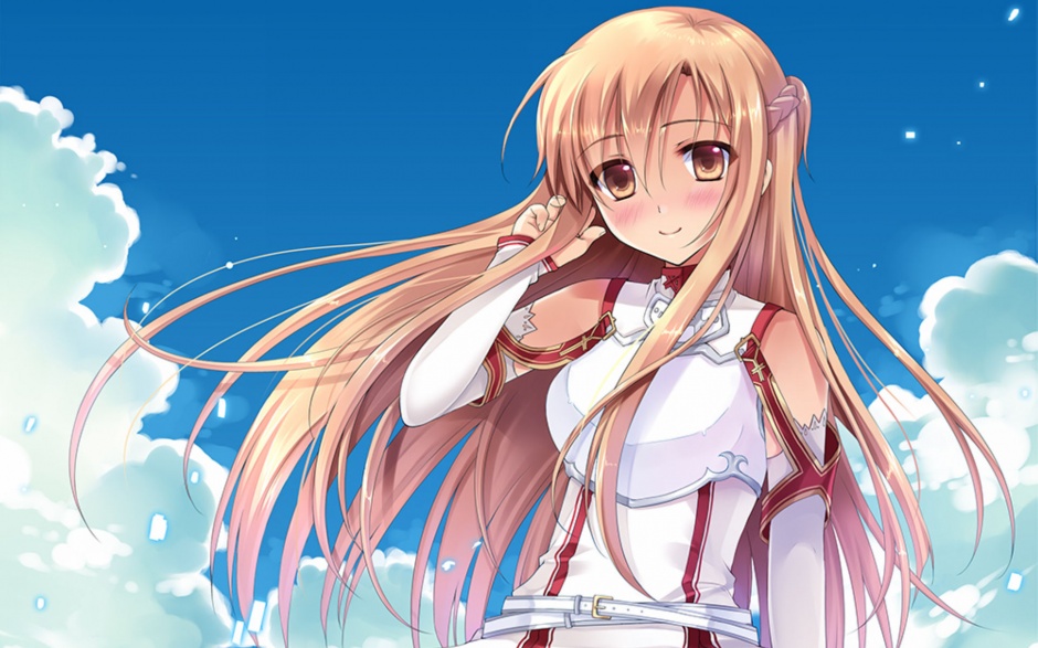 女生动漫刀剑神域：亚丝娜游戏壁纸图片