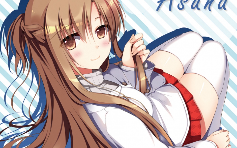 女生动漫刀剑神域：亚丝娜游戏壁纸图片