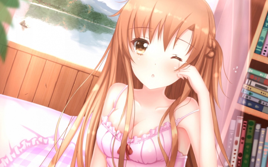 女生动漫刀剑神域：亚丝娜游戏壁纸图片