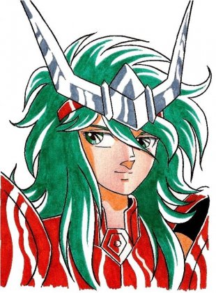 彩绘犬夜叉图片大全 圣斗士星矢黄金圣斗士人物水彩绘图片大全