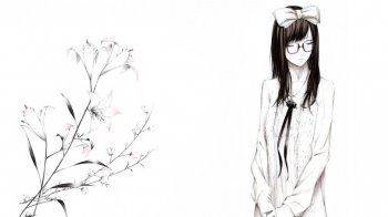 伤感系列简单动漫素描图