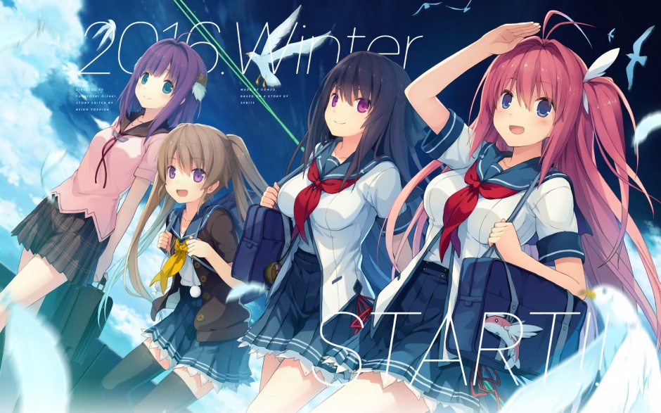 唯美动漫萌妹鸢泽美咲壁纸