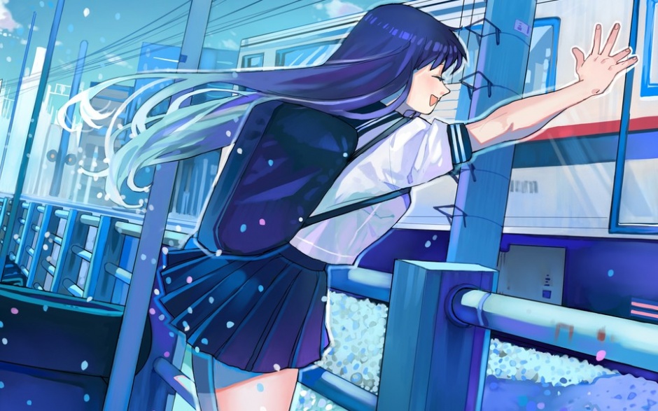 清纯二次元动漫萌妹壁纸