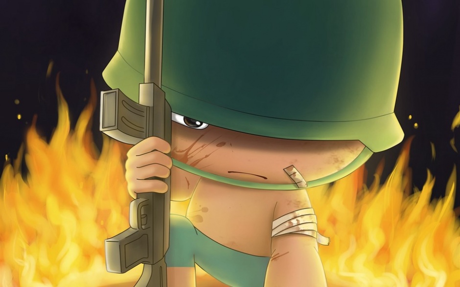 创意感十足的超萌炮炮兵手机壁纸