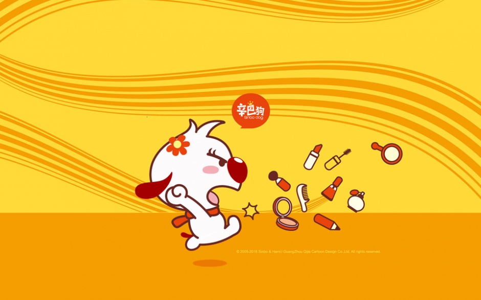 俏皮萌主辛巴狗图片桌面壁纸