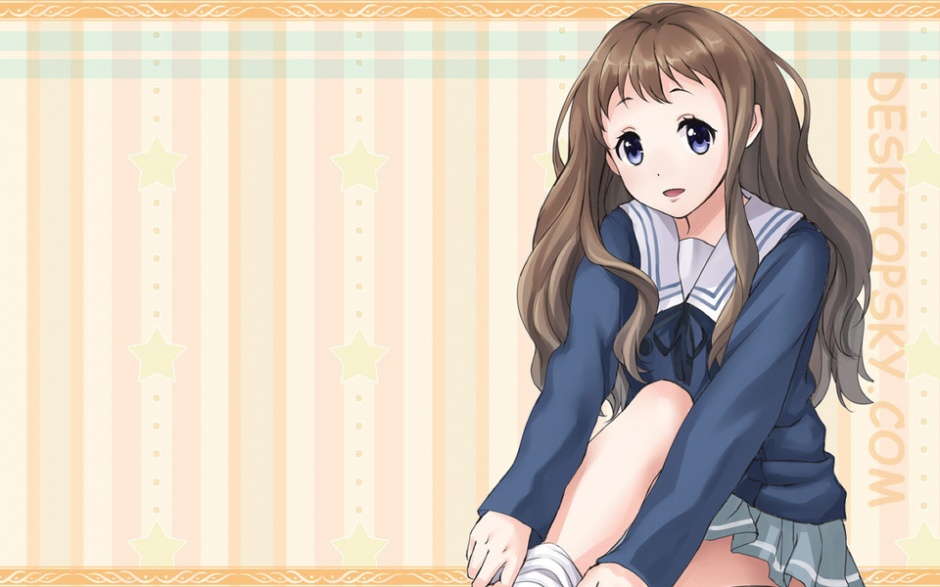 动漫萌妹栗山未来壁纸集锦