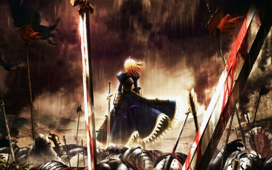 超帅的吾王saber高清壁纸