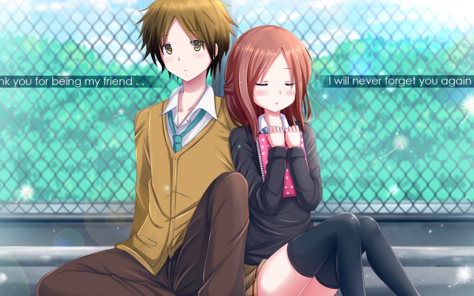 超清纯的动漫情侣高清壁纸