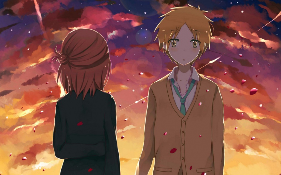 超清纯的动漫情侣高清壁纸