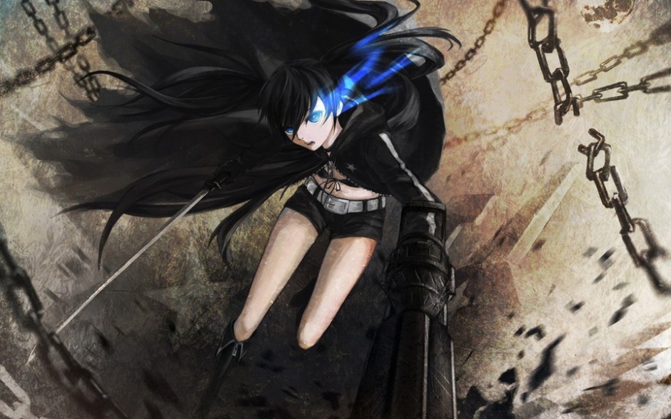 动漫萌妹黑岩射手高清壁纸