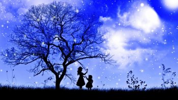 简约唯美的动漫星空壁纸赏析