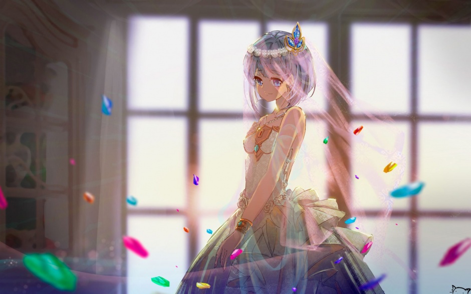 穿婚纱的雷姆高清壁纸欣赏