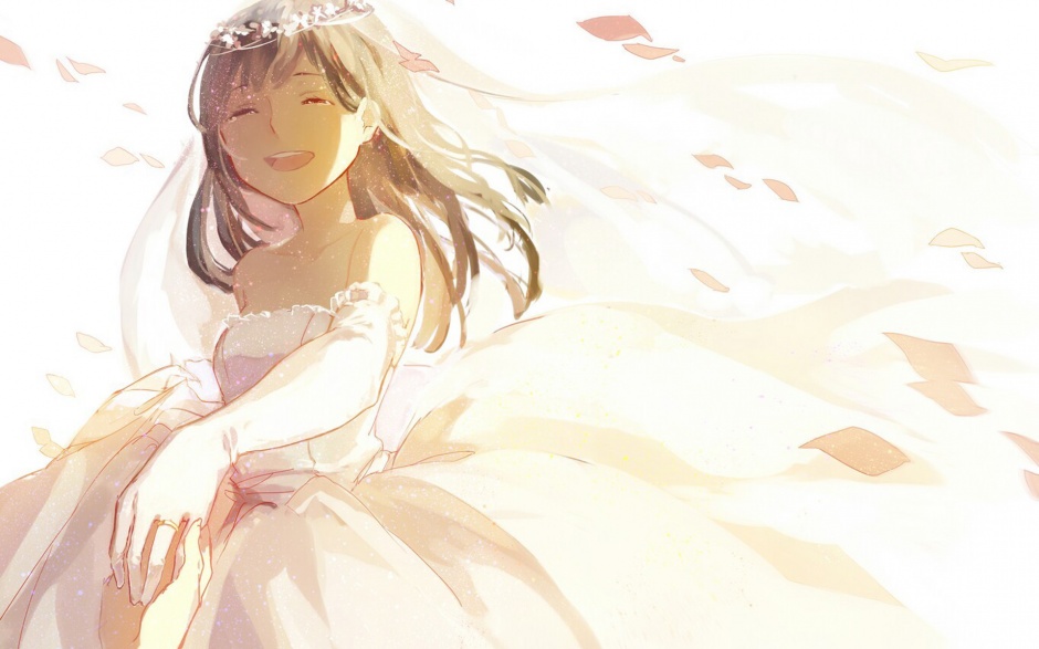 穿婚纱的雷姆高清壁纸欣赏