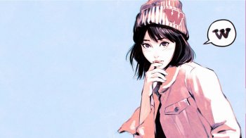 手绘二次元动漫美女壁纸