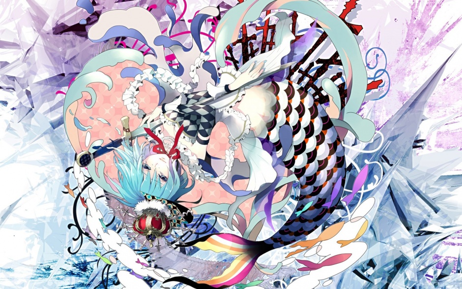 魔法少女美树沙耶香动漫手绘壁纸