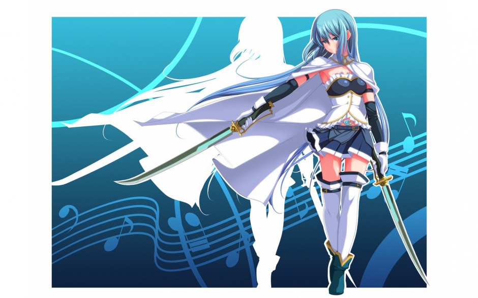 魔法少女美树沙耶香动漫手绘壁纸