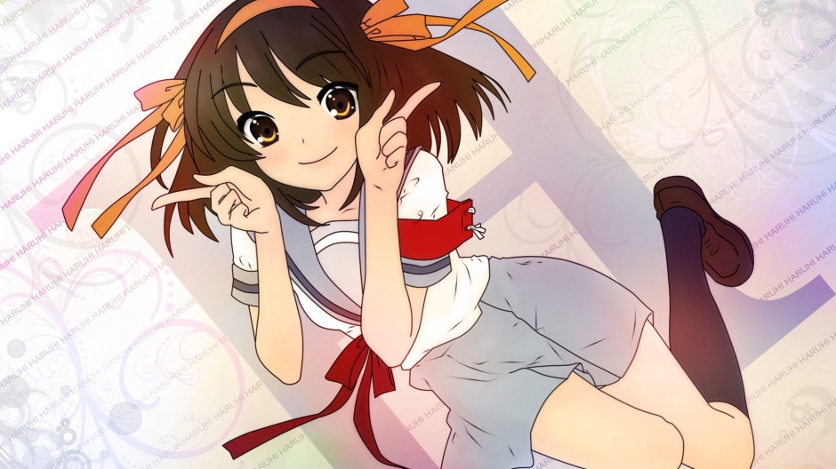 动漫萌妹凉宫春日高清壁纸