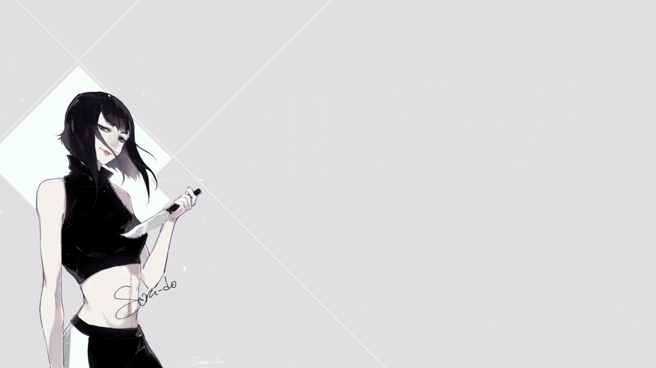 手绘二次元日本动漫壁纸素材