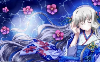 唯美的动漫和服少女图片壁纸