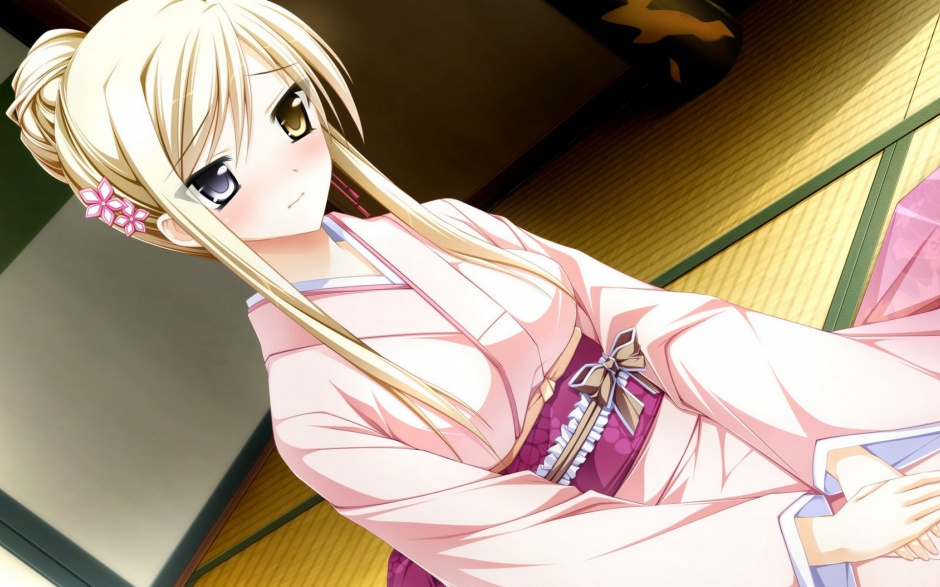 唯美的动漫和服少女图片壁纸