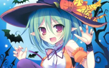 二次元主题万圣节动漫壁纸