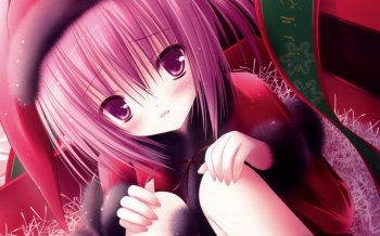 二次元羞涩可爱动漫妹子壁纸