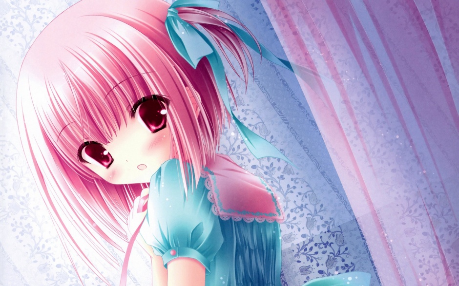 二次元羞涩可爱动漫妹子壁纸