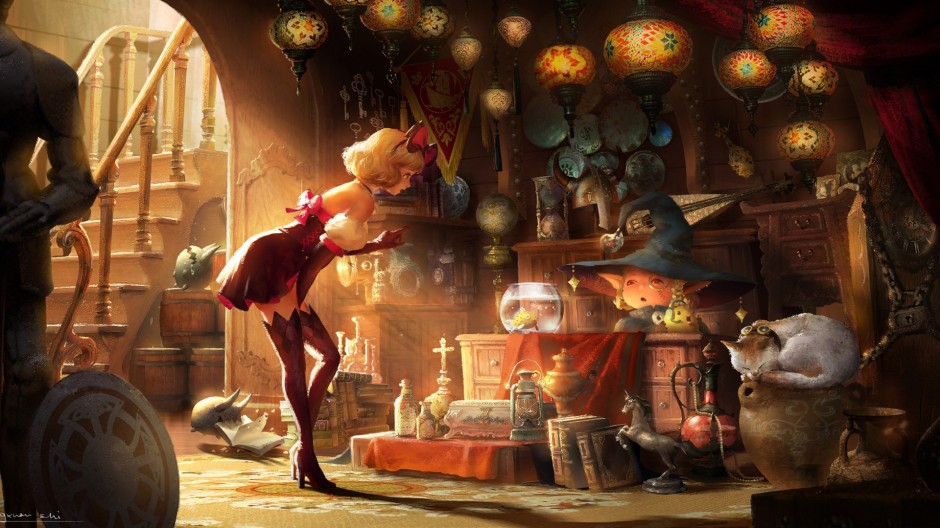 魔法女巫动漫美女图片壁纸