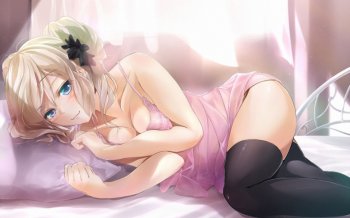 粉红透明内衣动漫美女性感图片