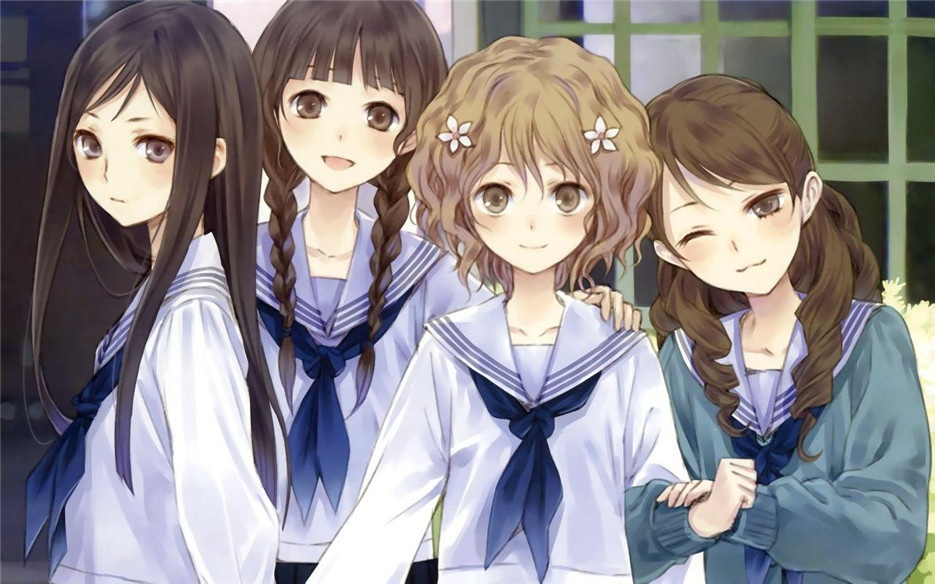 治愈系动漫花开伊吕波高清壁纸