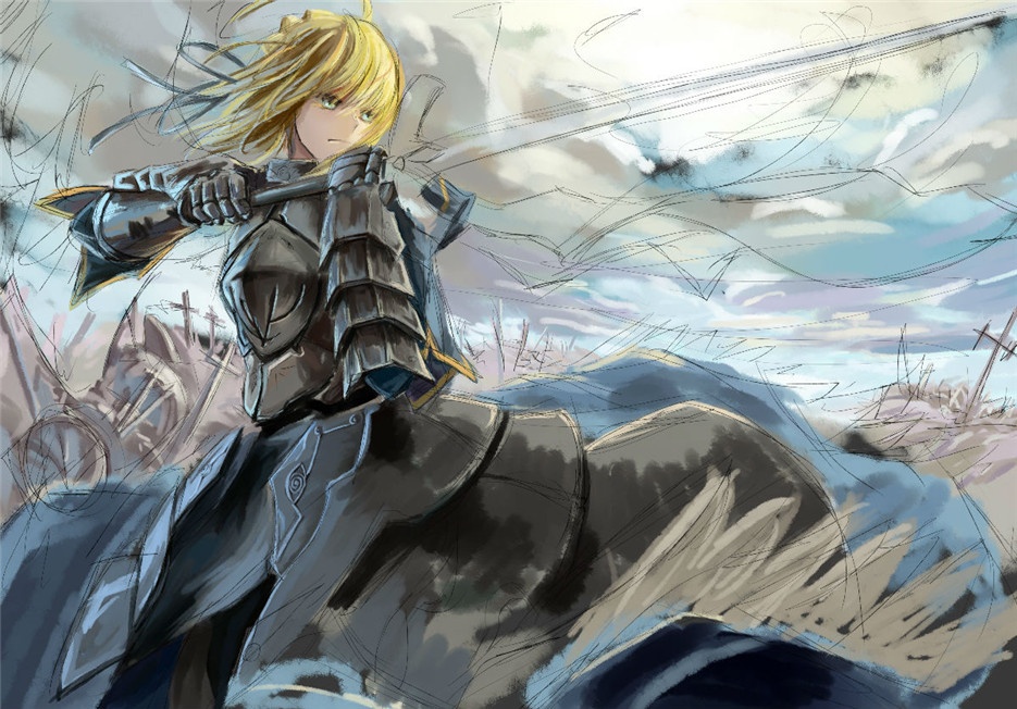 FateStayNight吾王saber高清壁纸