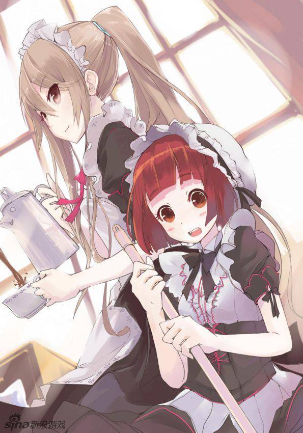 二次元 萌长发简单女生动漫图片