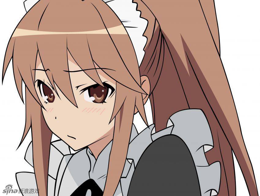 二次元 萌长发简单女生动漫图片