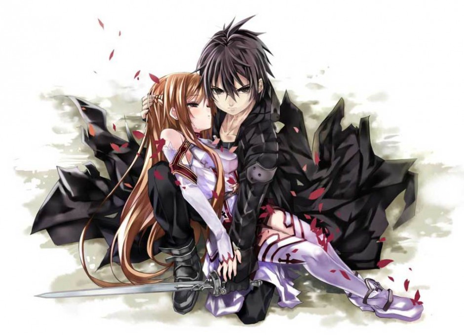 唯美情侣伤感战斗日本动漫图片