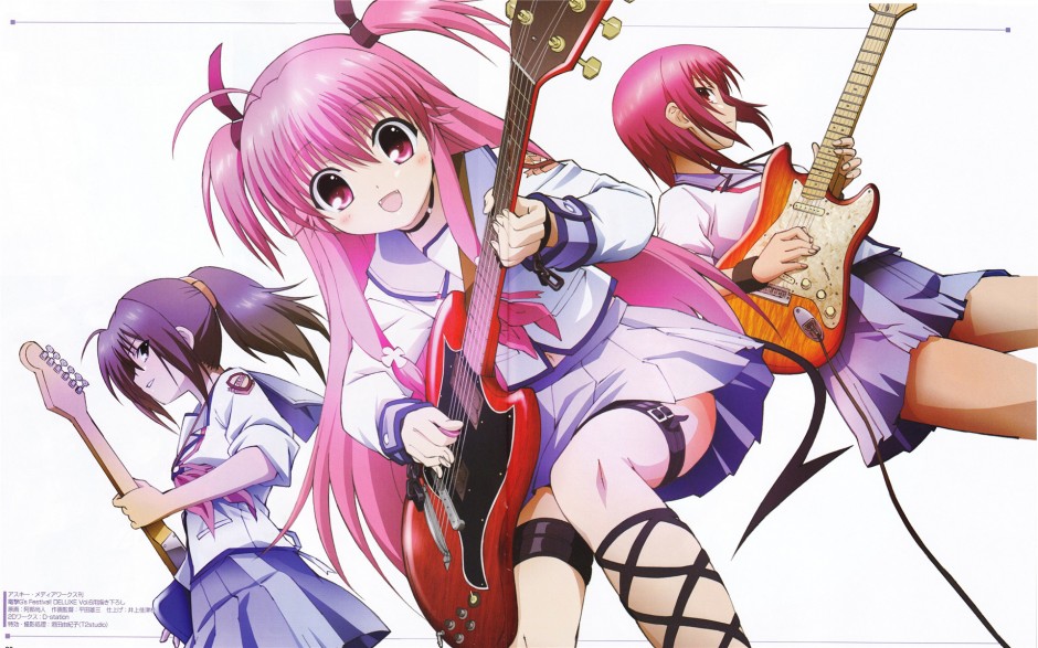 240x320弹吉他的少女手机动漫图片