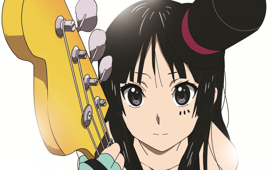 240x320弹吉他的少女手机动漫图片