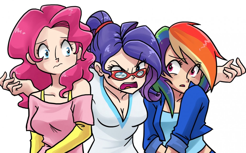 恶搞表情狰狞女生动漫图片