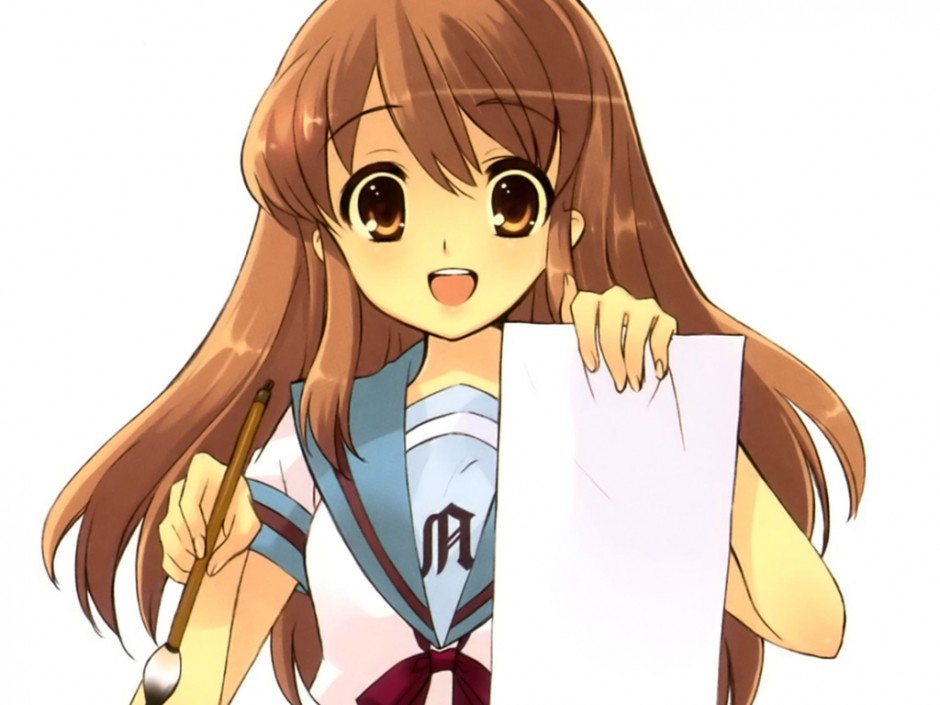 可爱的动漫美女朝比奈实玖瑠图片